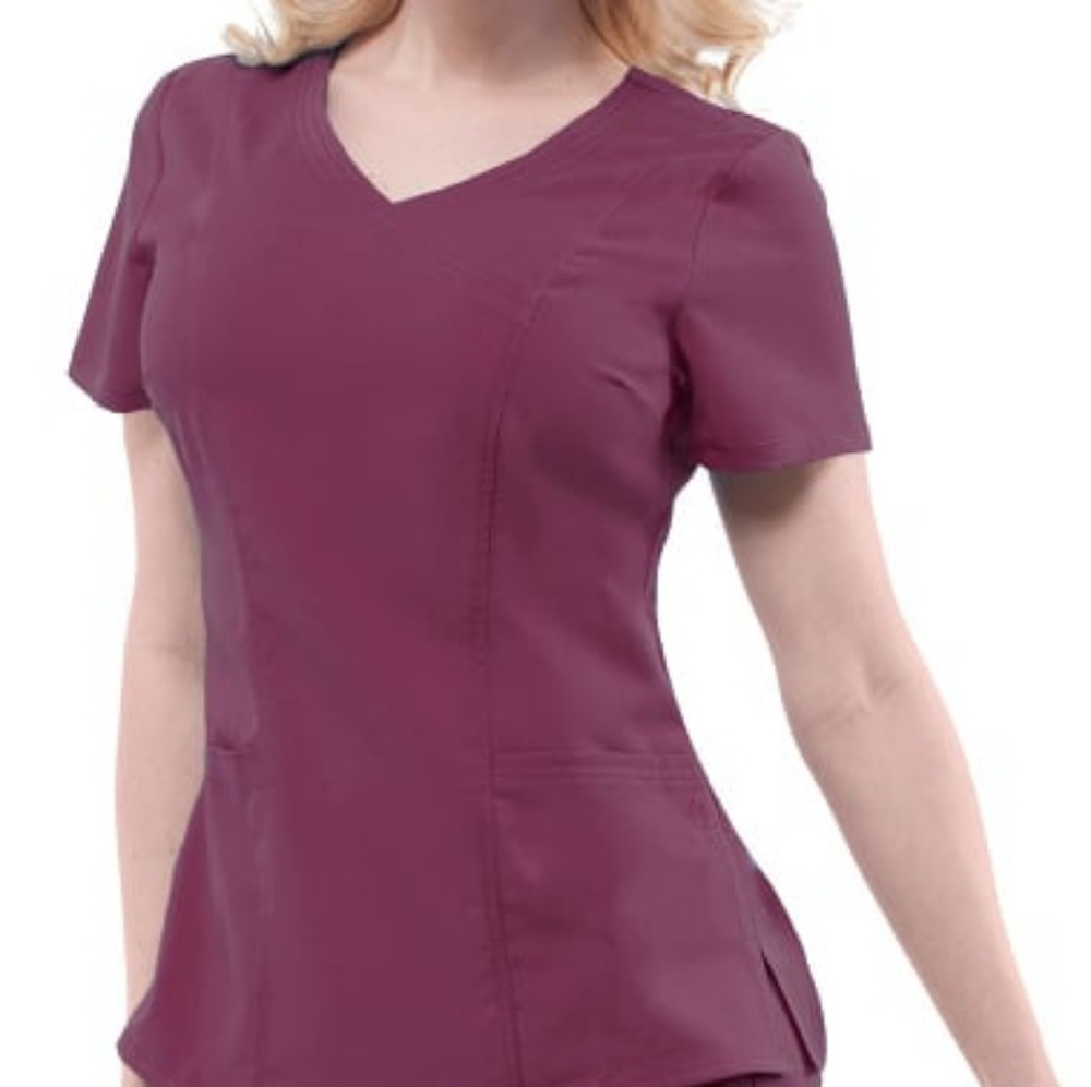 Healing Hands Scrubs Wine Color